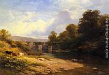 George Vicat Cole Staveton Bridge, Devon painting